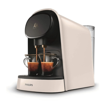 Barista Cafetera Compatible con Cápsula Individual o Doble, 19 Bares Presión, depósito 1 L, Incluye Kit de degustación, Color Blanco [Clase de eficiencia energética A]