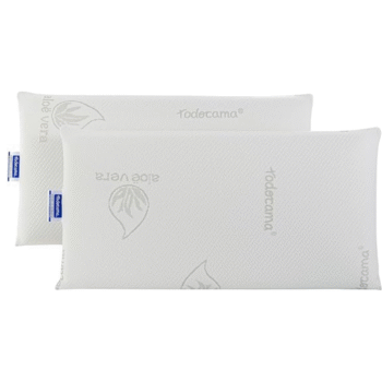 Almohada Viscoelástica Aloe Vera (Pack de 2 Unidades - 70 cm)